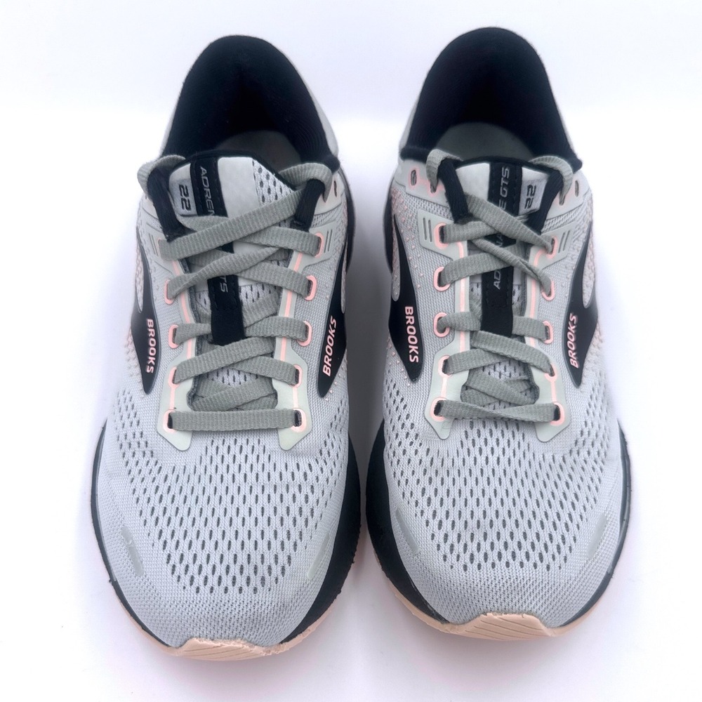 Brooks Adrenaline GTS 22 Women's Running Athletic Shoes Grey Black Pink Size 7.5 - Picture 3 of 13